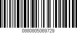 Código de barras (EAN, GTIN, SKU, ISBN): '0880805069729'