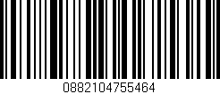 Código de barras (EAN, GTIN, SKU, ISBN): '0882104755464'