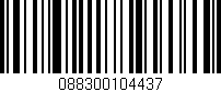 Código de barras (EAN, GTIN, SKU, ISBN): '088300104437'