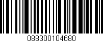 Código de barras (EAN, GTIN, SKU, ISBN): '088300104680'
