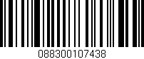 Código de barras (EAN, GTIN, SKU, ISBN): '088300107438'