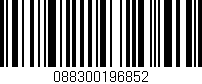 Código de barras (EAN, GTIN, SKU, ISBN): '088300196852'