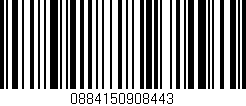 Código de barras (EAN, GTIN, SKU, ISBN): '0884150908443'