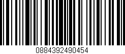 Código de barras (EAN, GTIN, SKU, ISBN): '0884392490454'