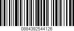 Código de barras (EAN, GTIN, SKU, ISBN): '0884392544126'