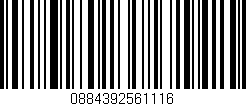 Código de barras (EAN, GTIN, SKU, ISBN): '0884392561116'