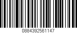 Código de barras (EAN, GTIN, SKU, ISBN): '0884392561147'
