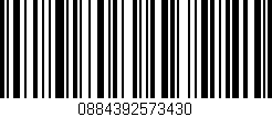 Código de barras (EAN, GTIN, SKU, ISBN): '0884392573430'
