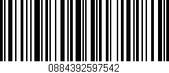 Código de barras (EAN, GTIN, SKU, ISBN): '0884392597542'