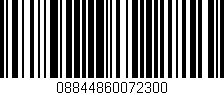 Código de barras (EAN, GTIN, SKU, ISBN): '08844860072300'