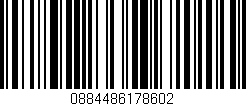 Código de barras (EAN, GTIN, SKU, ISBN): '0884486178602'