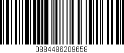 Código de barras (EAN, GTIN, SKU, ISBN): '0884486209658'
