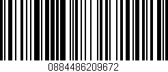 Código de barras (EAN, GTIN, SKU, ISBN): '0884486209672'
