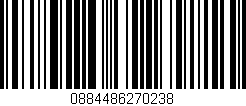 Código de barras (EAN, GTIN, SKU, ISBN): '0884486270238'