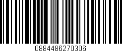 Código de barras (EAN, GTIN, SKU, ISBN): '0884486270306'