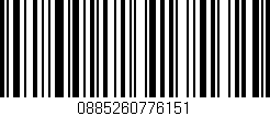 Código de barras (EAN, GTIN, SKU, ISBN): '0885260776151'
