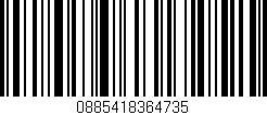 Código de barras (EAN, GTIN, SKU, ISBN): '0885418364735'