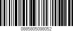 Código de barras (EAN, GTIN, SKU, ISBN): '0885805098052'