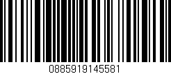 Código de barras (EAN, GTIN, SKU, ISBN): '0885919145581'