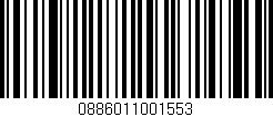 Código de barras (EAN, GTIN, SKU, ISBN): '0886011001553'