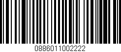 Código de barras (EAN, GTIN, SKU, ISBN): '0886011002222'