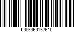 Código de barras (EAN, GTIN, SKU, ISBN): '0886668157610'