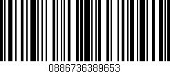 Código de barras (EAN, GTIN, SKU, ISBN): '0886736389653'