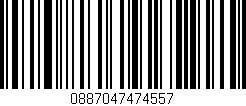 Código de barras (EAN, GTIN, SKU, ISBN): '0887047474557'