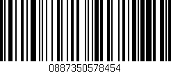 Código de barras (EAN, GTIN, SKU, ISBN): '0887350578454'