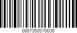 Código de barras (EAN, GTIN, SKU, ISBN): '0887350578638'