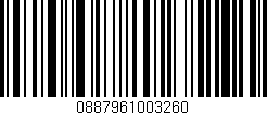 Código de barras (EAN, GTIN, SKU, ISBN): '0887961003260'