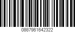 Código de barras (EAN, GTIN, SKU, ISBN): '0887961642322'