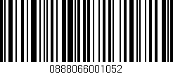 Código de barras (EAN, GTIN, SKU, ISBN): '0888066001052'
