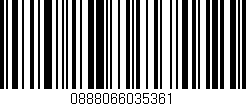 Código de barras (EAN, GTIN, SKU, ISBN): '0888066035361'