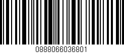 Código de barras (EAN, GTIN, SKU, ISBN): '0888066036801'