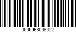 Código de barras (EAN, GTIN, SKU, ISBN): '0888066036832'