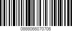 Código de barras (EAN, GTIN, SKU, ISBN): '0888066070706'