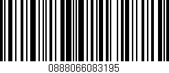 Código de barras (EAN, GTIN, SKU, ISBN): '0888066083195'