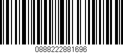 Código de barras (EAN, GTIN, SKU, ISBN): '0888222881696'