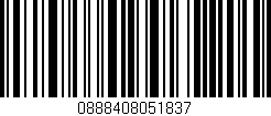Código de barras (EAN, GTIN, SKU, ISBN): '0888408051837'