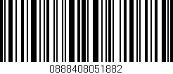 Código de barras (EAN, GTIN, SKU, ISBN): '0888408051882'