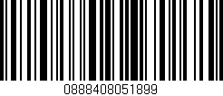 Código de barras (EAN, GTIN, SKU, ISBN): '0888408051899'