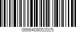 Código de barras (EAN, GTIN, SKU, ISBN): '0888408052025'