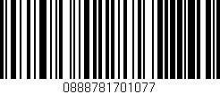 Código de barras (EAN, GTIN, SKU, ISBN): '0888781701077'