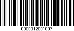 Código de barras (EAN, GTIN, SKU, ISBN): '0888912001007'