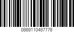 Código de barras (EAN, GTIN, SKU, ISBN): '0889110487778'