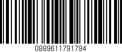Código de barras (EAN, GTIN, SKU, ISBN): '0889611791794'