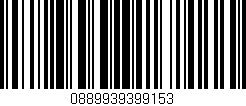 Código de barras (EAN, GTIN, SKU, ISBN): '0889939399153'