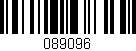 Código de barras (EAN, GTIN, SKU, ISBN): '089096'
