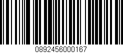 Código de barras (EAN, GTIN, SKU, ISBN): '0892456000167'